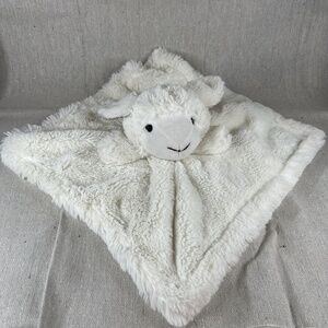 Manhattan Kids Sheep Lamb Lovey Security Soft Plush Blanket White Soft Eyes